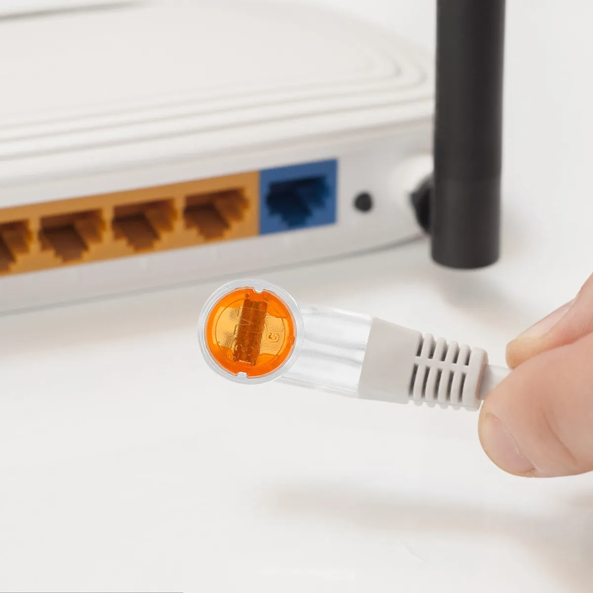 200Pcs Uy Connector Telephone Wire Cable Terminals K2 Button Type Gel Filled Waterproof Wire Connector for Network Phone Line