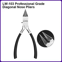 Luowei LW-103 Industrial-Grade Cr-V Steel Pliers Side Snips Cutter For Electronic Wire Stripping PCB Board Repair Hand Tools
