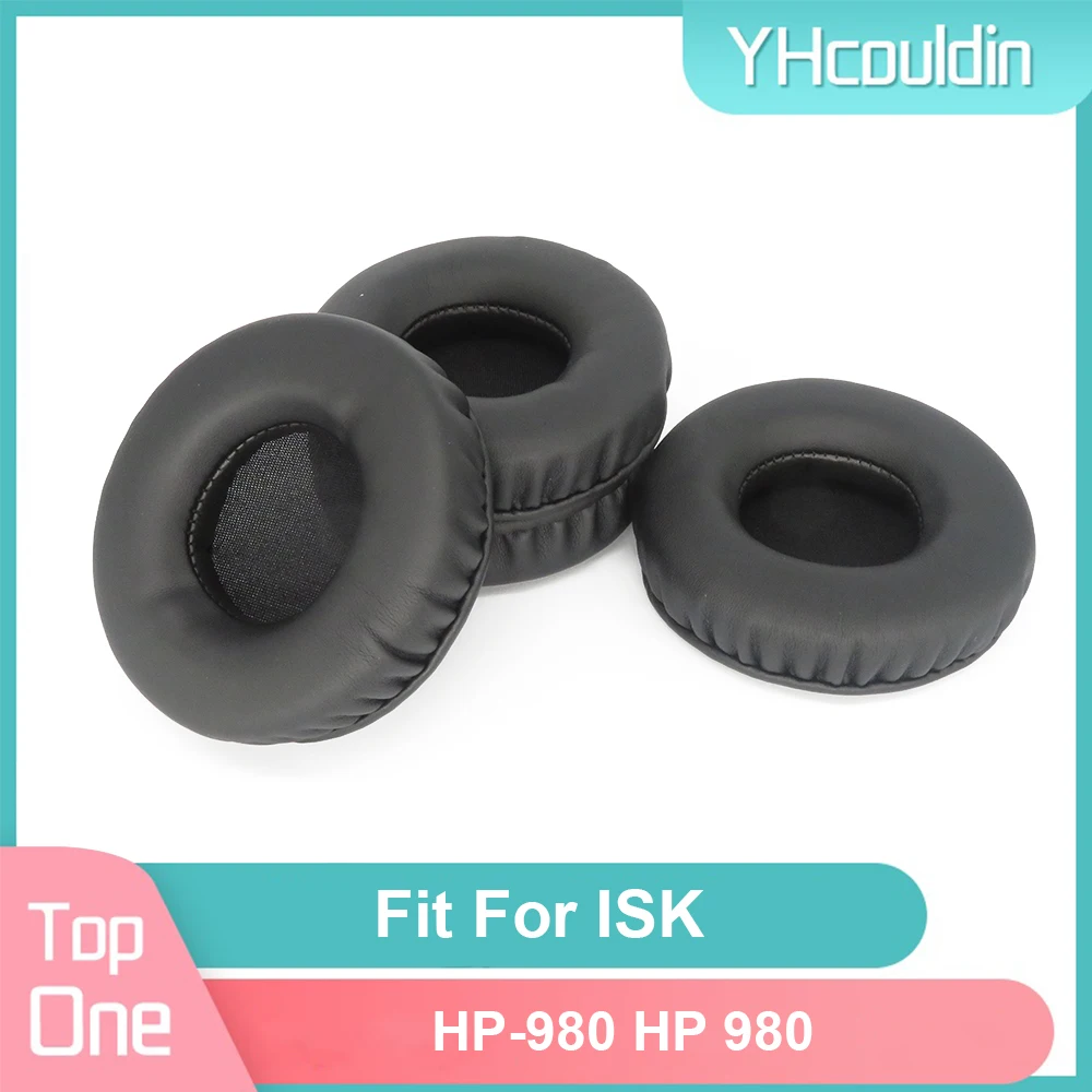 وسادات الأذن ل ISK HP-980 HP 980 سماعة أذن وسائد PU لينة منصات رغوة بطانة للأذن أسود