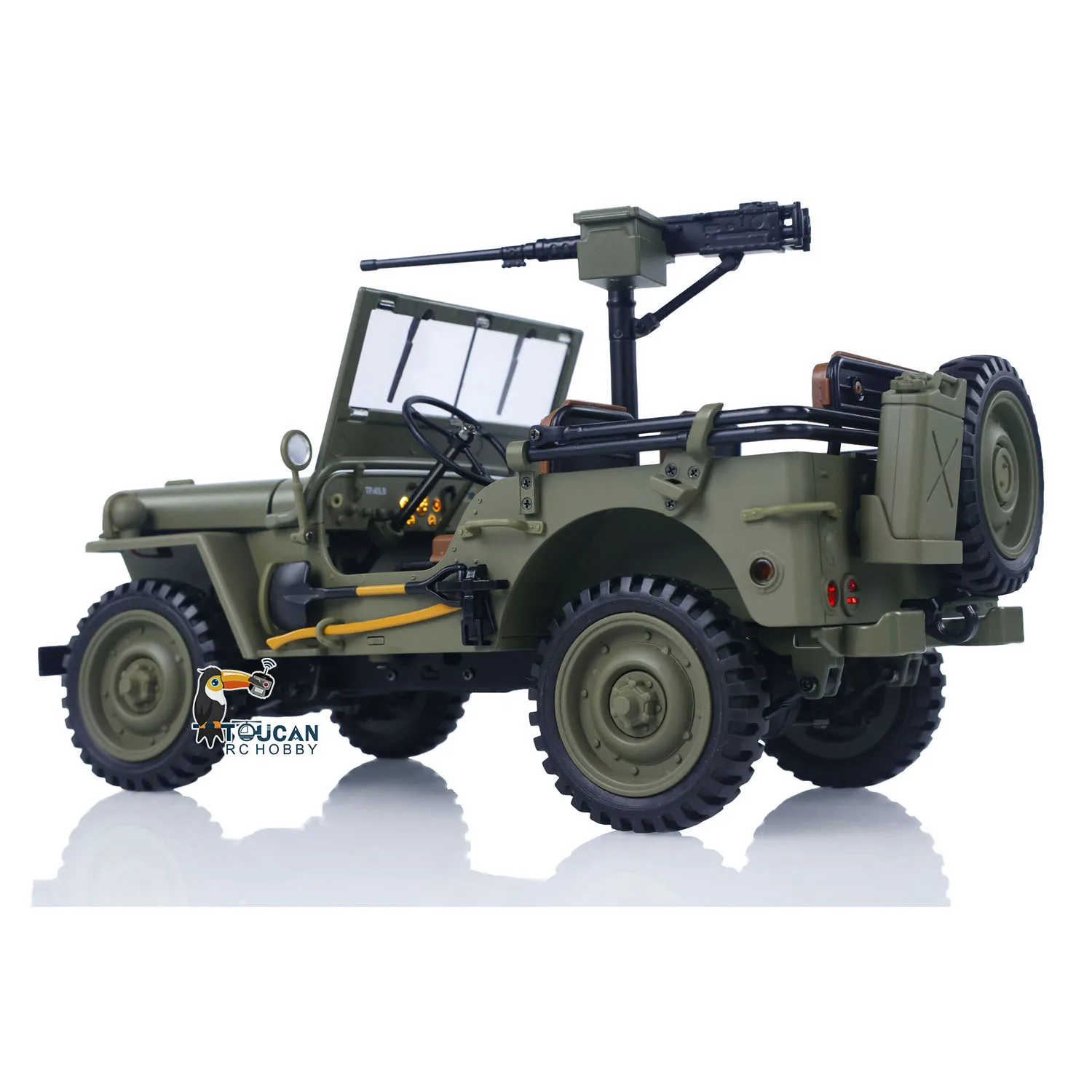 Gift HG 1/14 4x4 Elektrische Militaire Vrachtwagen HG4 58 Converteerbare Off Road Combat Voertuig Radio Auto 2 snelheden Licht Geluid Motor Speelgoed Model