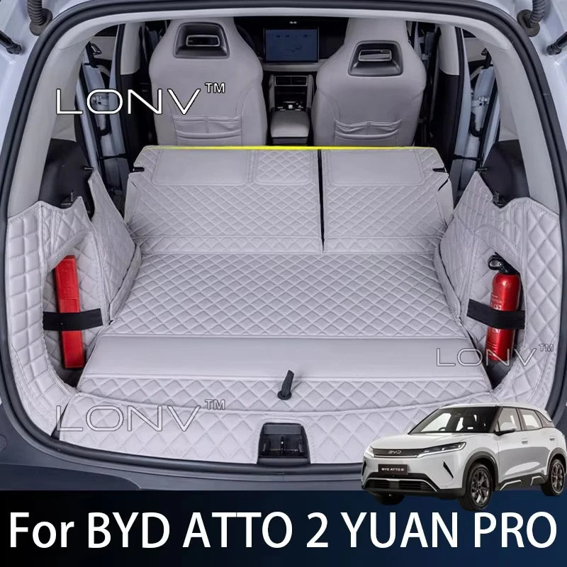 Für BYD ATTO 2 YUAN PRO 2026 2027 Auto-Kofferraummatte, Kofferraumauskleidung, Leder-Ablage, Schutzmatte, Zubehör