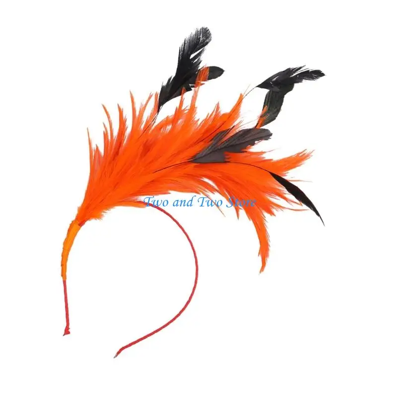 HX6F Colorful Headpiece Costume Event Hairband for Dance Event