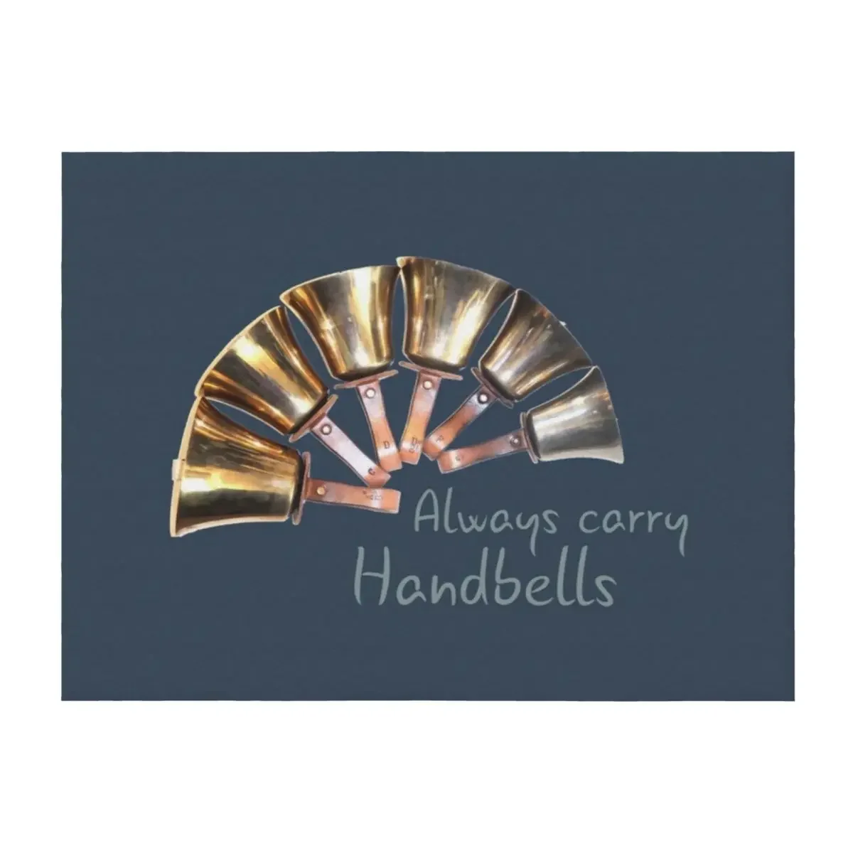 

Bell Ringing - ALWAYS CARRY HANDBELLS Throw Blanket Large Plush Custom Thermals For Travel Blankets