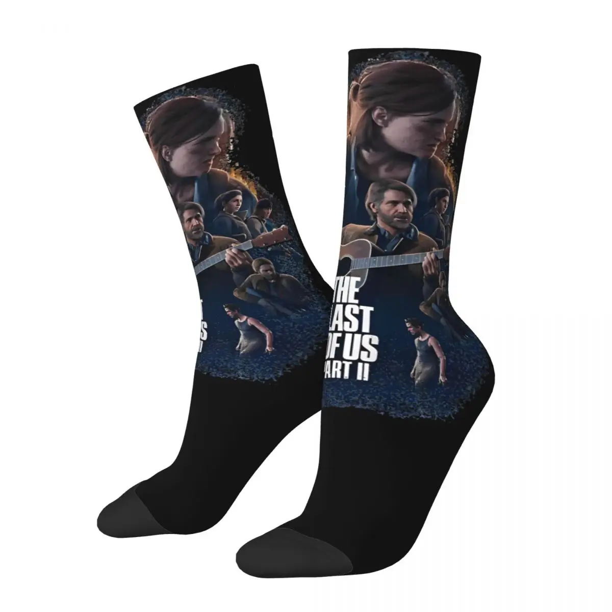 

Game The Last Of Us Part II Design Theme All Season Socks Accessories for Male Breathable Crew Socks