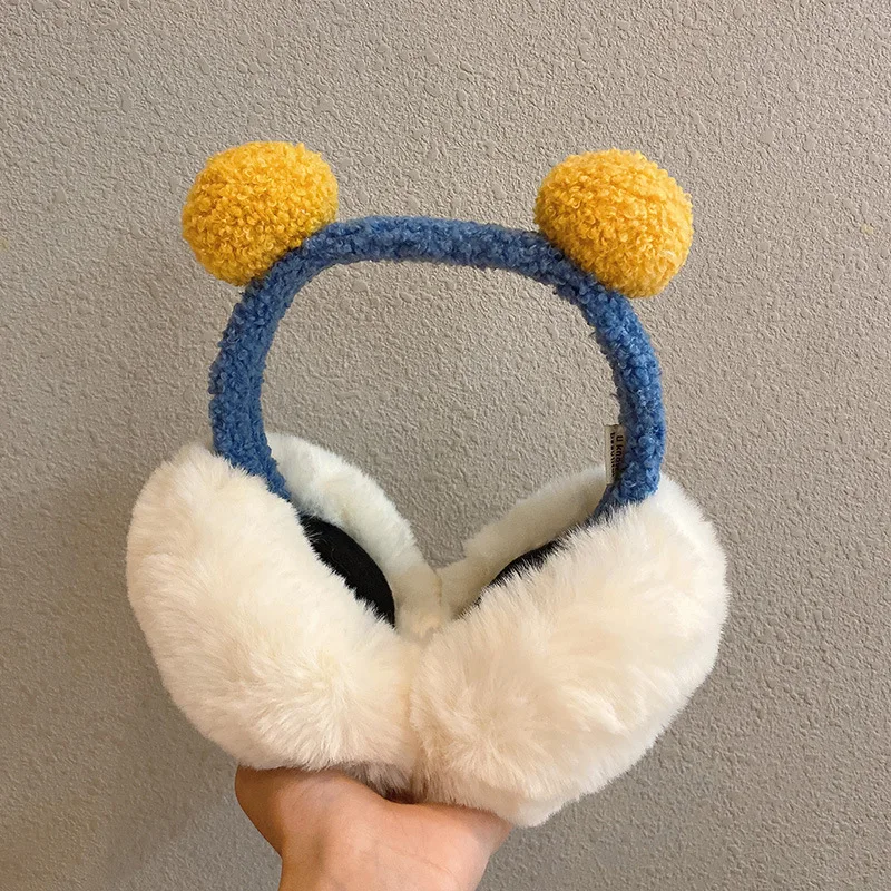 Desenhos animados bonito earmuffs para manter quente mulher inverno bonito estudante inverno earmuffs anticongelante earmuffs acessórios de inverno para mulher