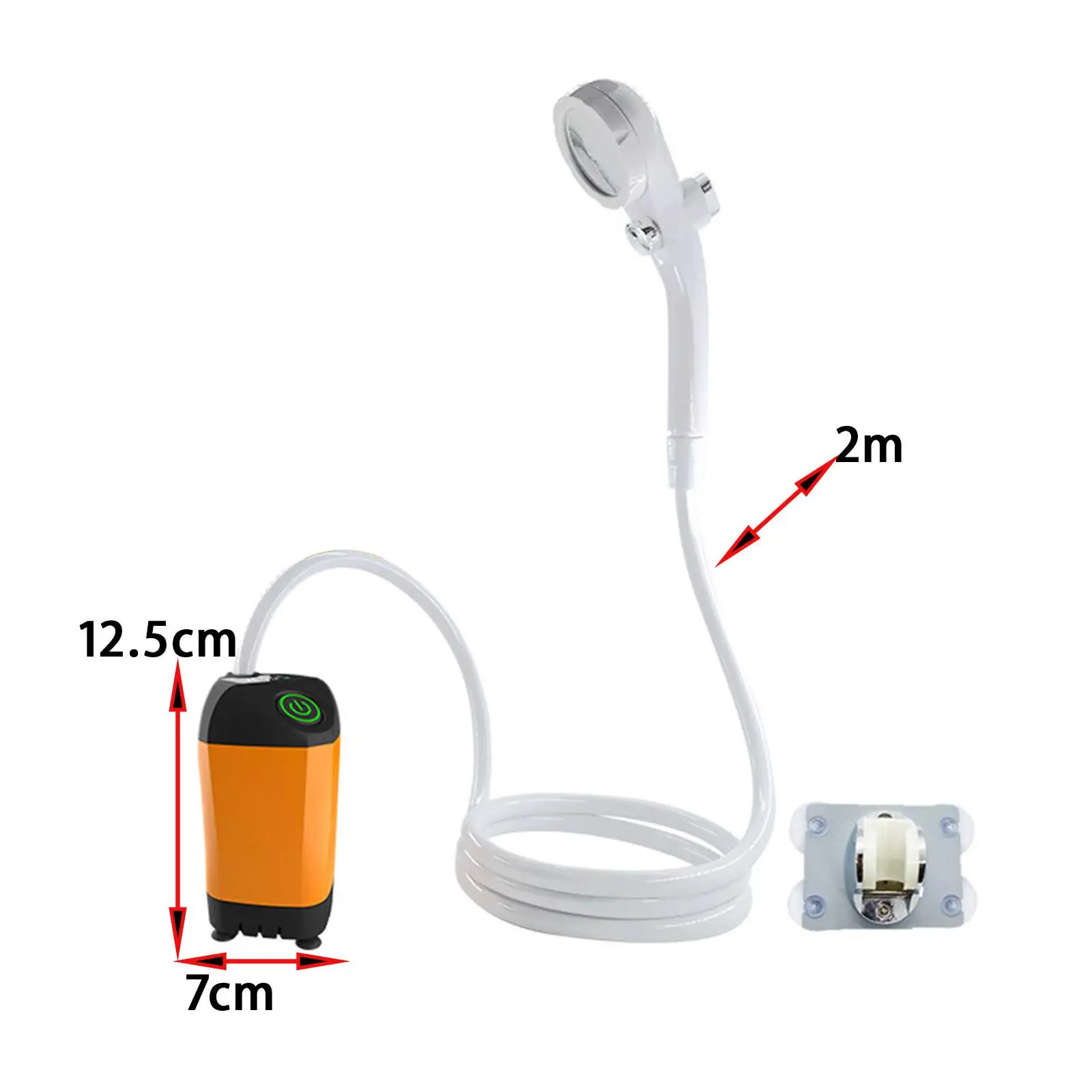 Portable Shower Camping Shower Electric Outdoor Shower Compact USB Rechargeable