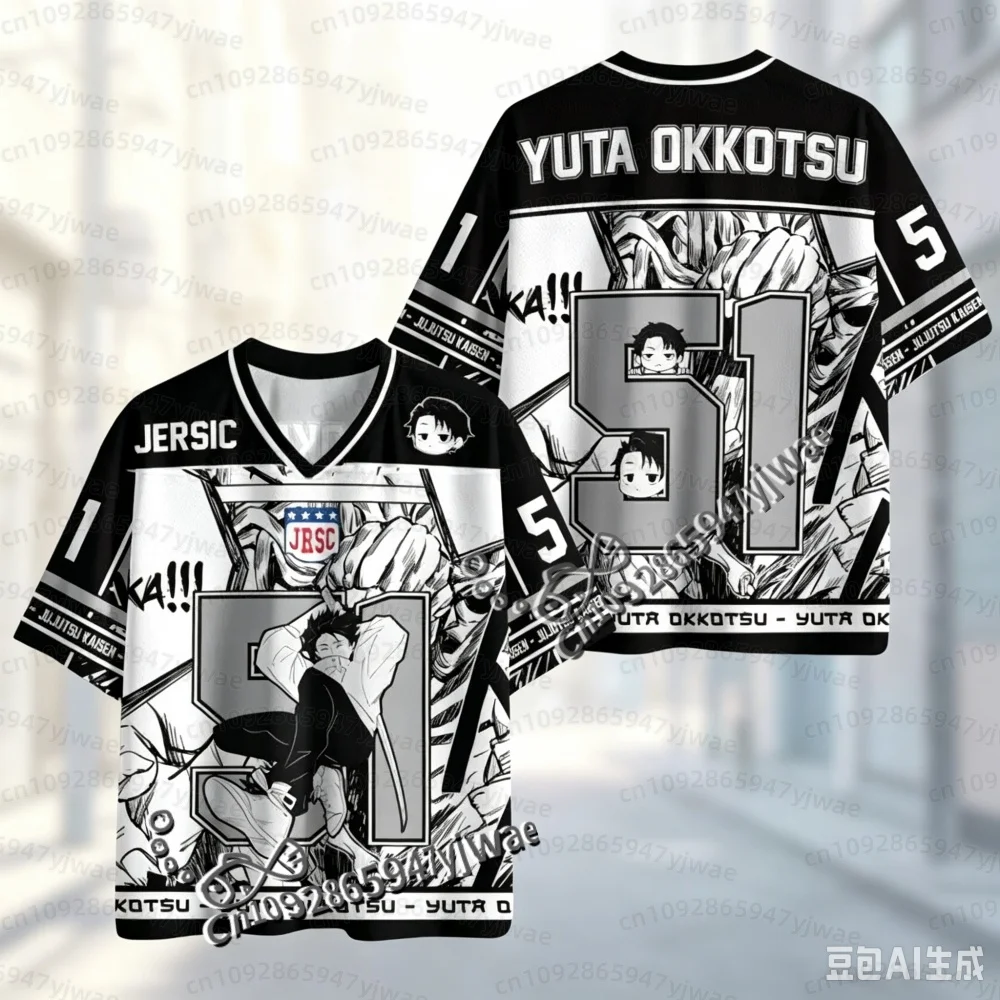 2026 NEUES Sommer-Herren-T-Shirt Jujutsu Kaisen Satoru Gojo Yuta Megumi Schnelltrocknendes Sport-Shirt Anime-Fan-T-Shirt für Männer, Frauen und Kinder – Detail 6
