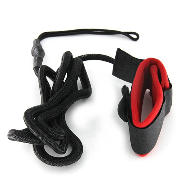 Stand Up Paddle Board Rope Leg Leash Surfboard Foot Rope Surf Protection Accessories Black Red