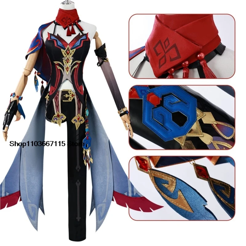 Chasca Cosplay Costume Genshin Impact Game Costume Wig Dress Full Set Uniform Props Tlalocan Halloween Christmas Fancy Party