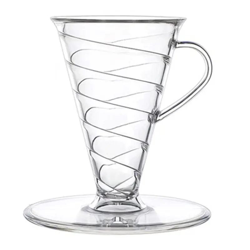 [NEWA08R】 Filter Cup Coffee Filter Home Office Spiral Hand Brewed Coffee Filter Cup