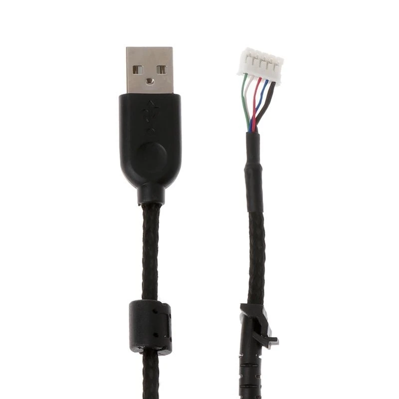 B95C Durable Mouse Accessory 2.1m Nylon Braided Line USB Cable for G502 Gaming Mouse