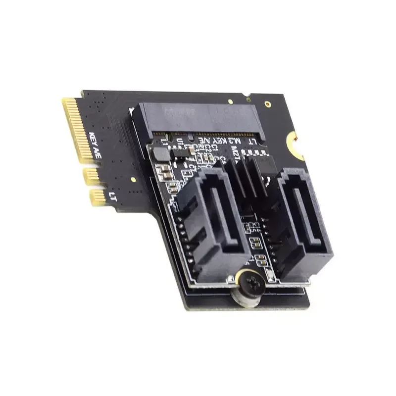 NVME Hard Disk Adapter Card M2 NGFF Key A-E Elbow Adapter Expansion WIFI Port to SATA