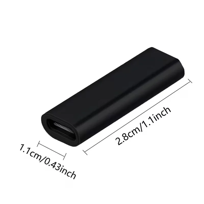 USB C Female to Female Adapter 3-Pack, USBC 3.0 5Gbps Coupler for Connecting 2 USB-C Cables, Compatible Supports Fast Charging D