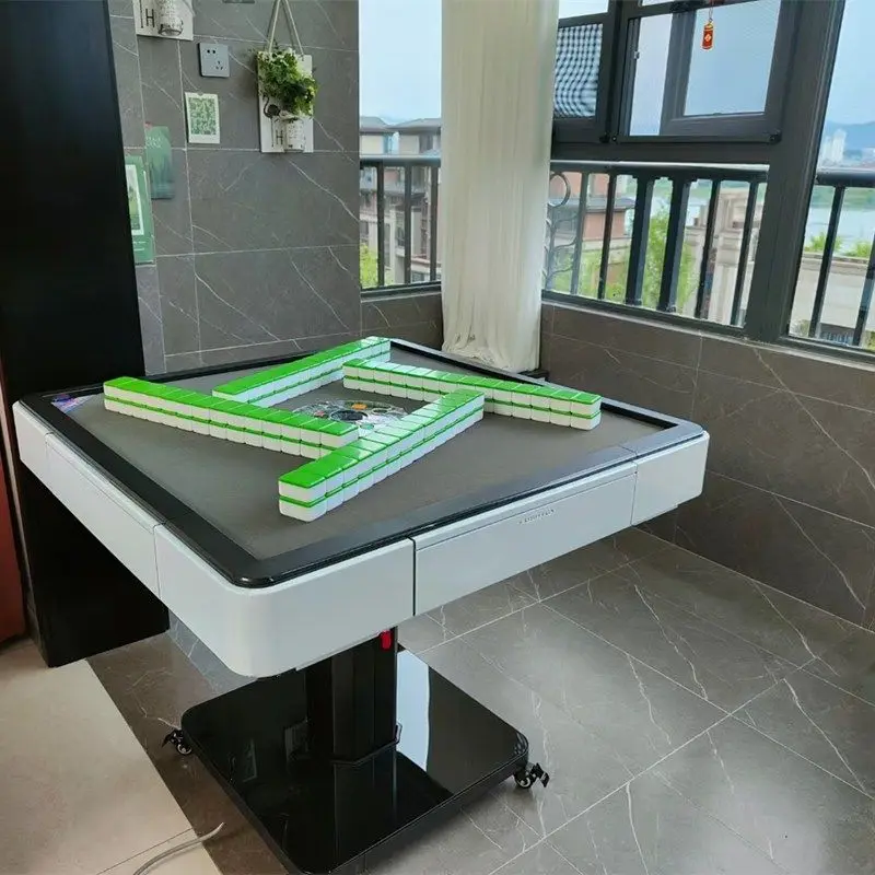 

Small size mahjong machine intelligent silent roller coaster fully automatic electric folding