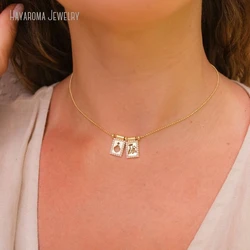 10Pcs Sacred Heart Scapular Jesus Choker Necklace Dainty Tiny Bead Religious Catholic Christian Jewelry Mothers Day Gift
