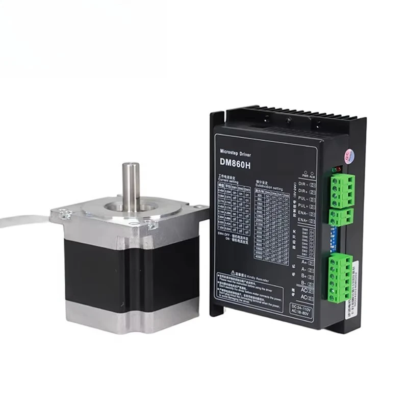 NEMA 34 Hybrid 4.5Nm Stepper Motor Holding Torque DC 60V 1.8 Step Angle 2-Phase Model 86BYG250-80 for Industrial CNC
