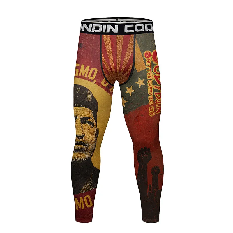 New Hot Brazilian Jiu-Jitsu Leggings Pants Men GYM Sports Base Layer Compression Fitness Running Long Pants Tight Leggings