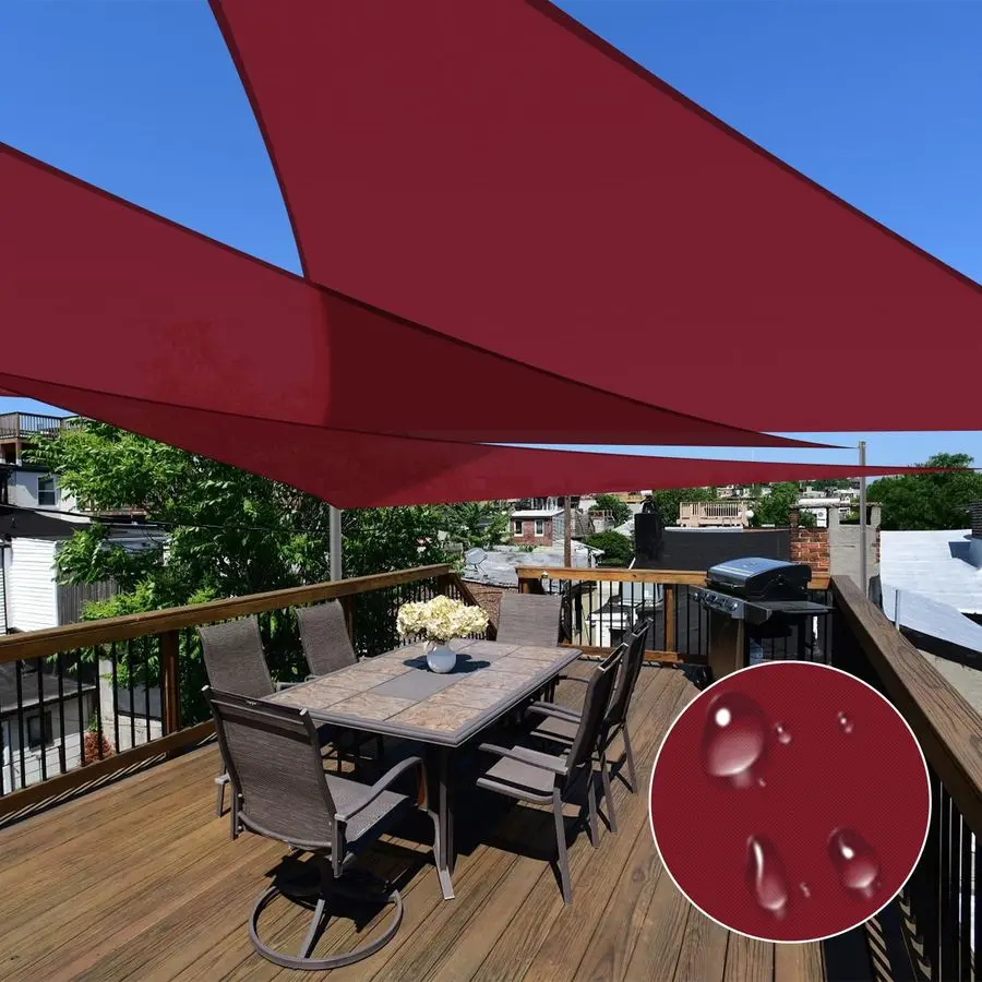 

Водонепроницаемый солнцезащитный козырек от солнца, 1 шт., 16 x 16 x 16, уличный треугольный навес, солнцезащитный козырек, УФ-блок для беседки, патио, заднего двора G