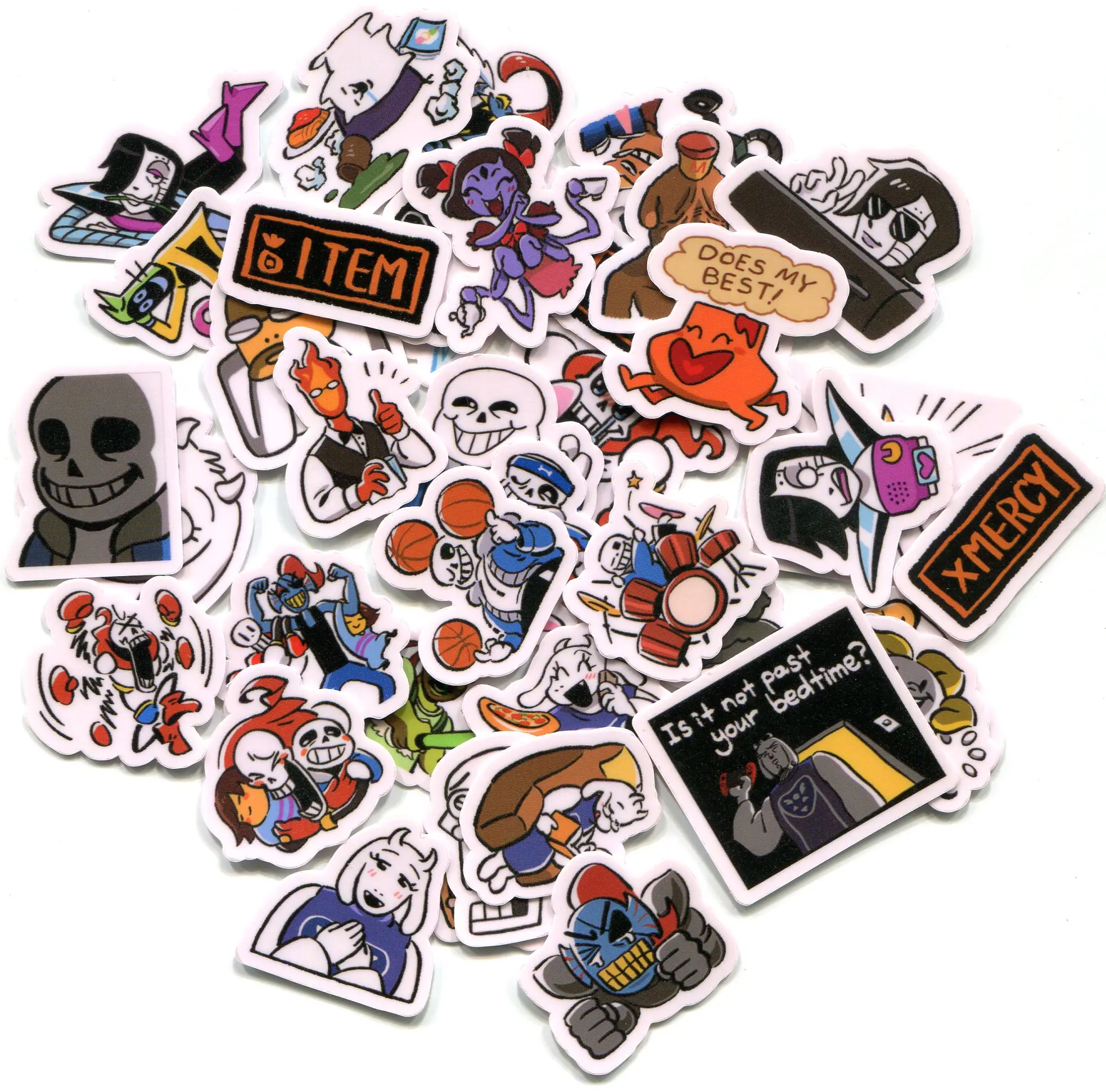 Frisk 40pcs  Flowey Diy Cute Sticker