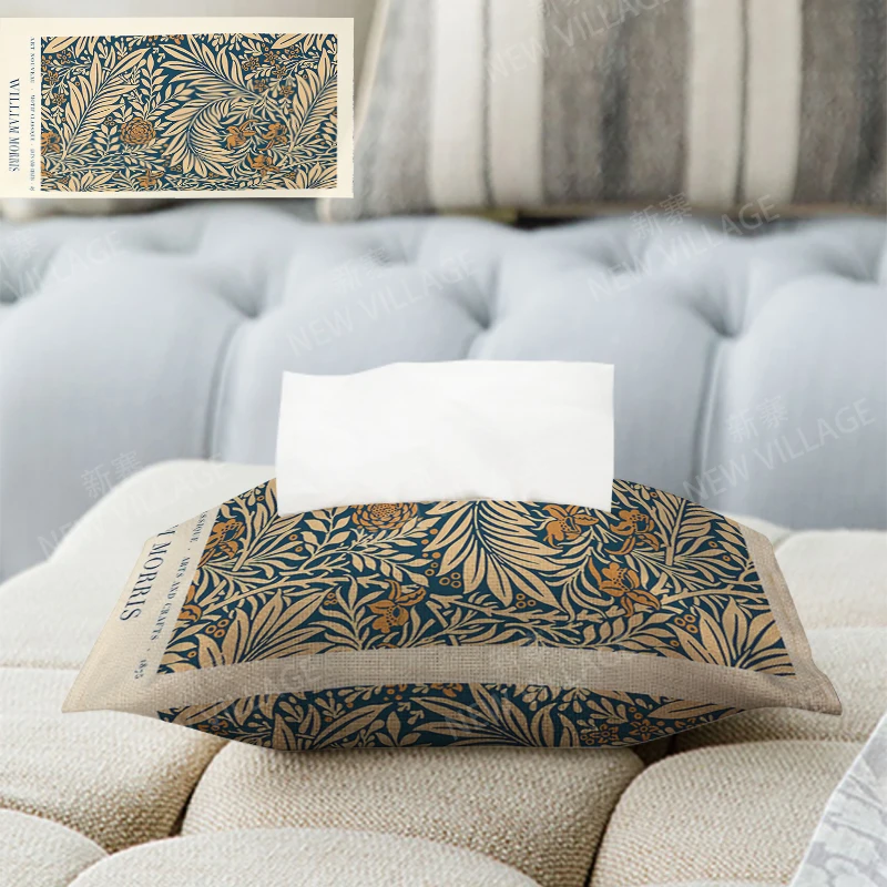 Home decor fabric tissue box car tissue holder tissue cover box Textiles cloth storage tissue bag nordic wipes dispenser boho