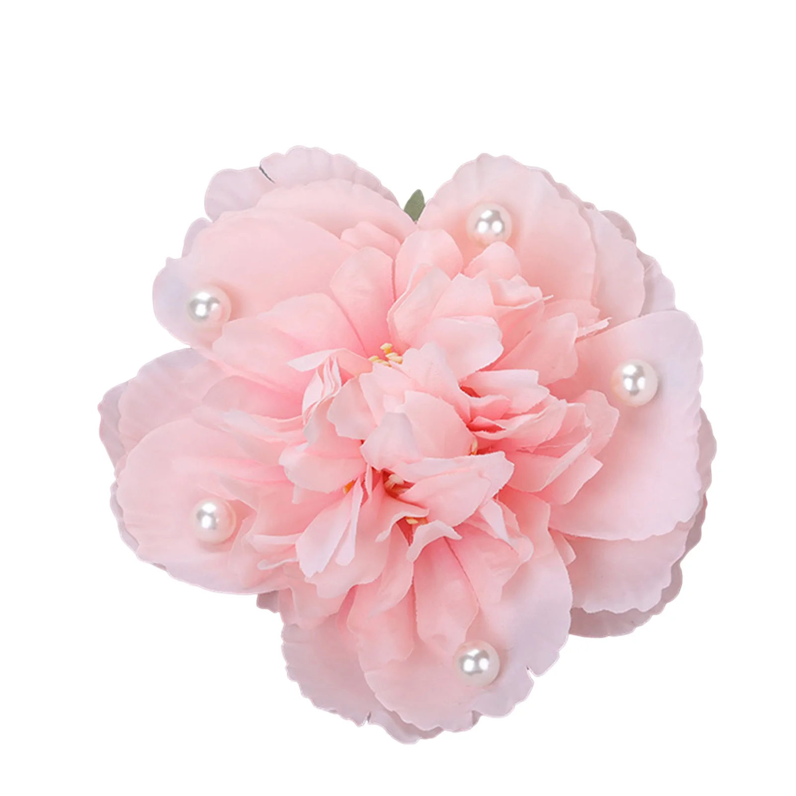 Cloth Flower Hair Clip Headdress Gentle Cloth Flower Fringed Headdress for Bride Bridesmaid Wedding Banquet