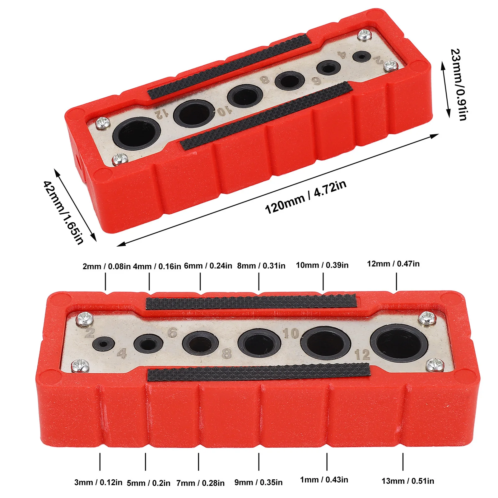 木工用ダボ穴ハンドヘルドドリル 2～12mm 木工用穴あけロケーター 木工用ダボ穴
