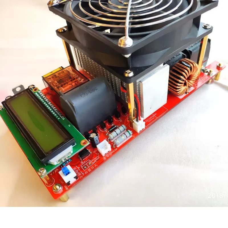 2000W ZVS High Frequency Induction Heater Module Flyback Driver Heater Good Heat Dissipation + Coil +pump +power Adapter