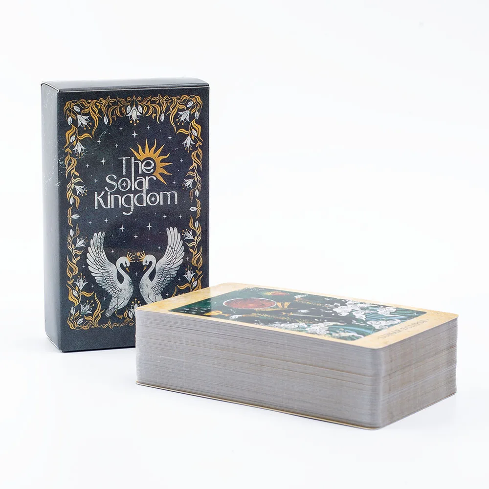 The Solar Kingdom Tarot Deck 78-Karten-Orakel-Set für kosmische Einrichtung und Wahrsagerei, englische Versionen, Edition, Brettspiel – Detail 3