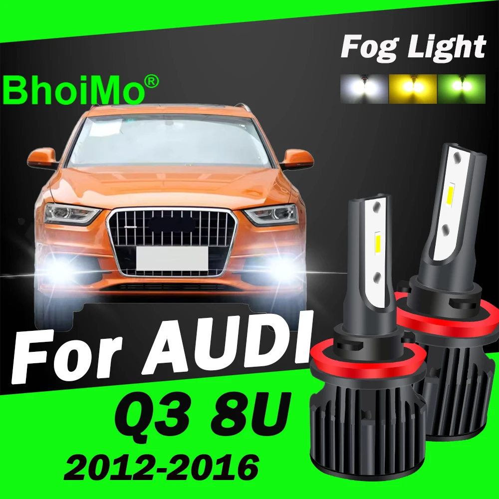 

BhoiMo For AUDI Q3 8U Led Car Front Fog Light 2012 2016 2013 2014 2015 Bulbs Auto Lamp