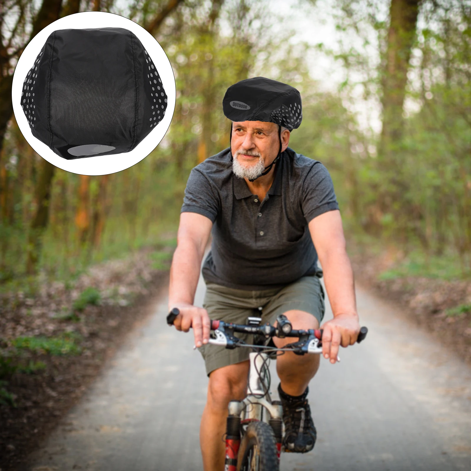 

s Waterproof Cover Adult Bike Cycling Rain Protector Universal Reflective Shield Black Oxford Cloth Riding Accessories