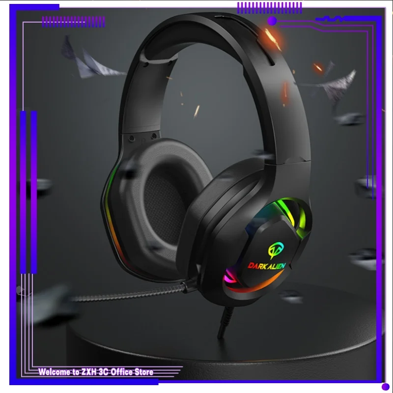 New E600 Wired Game Headset Rgb Esports Noise Reduction K Songs Eat Chicken Sports Special Accessories Hd Microphone Call