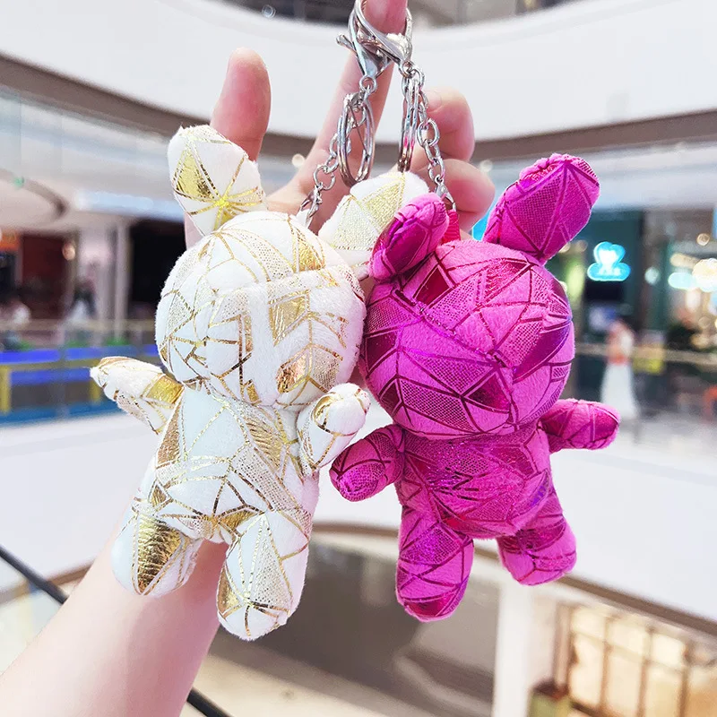 

40pcs/lot Rabbit Keychain Bag Stall Doll Pendant Cute Plush Toy Stuffed Gift,Deposit First to Get Discount much ,#