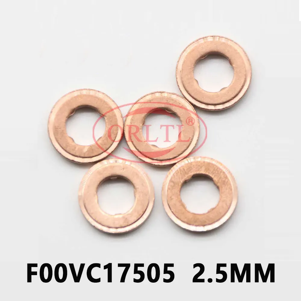 5 PCS F00VC17505 Injector Copper Rings Washer Shims Size 7.1*15*2.5(mm) Thickness 2.5mm Injection Heat Shield FOOVC17505