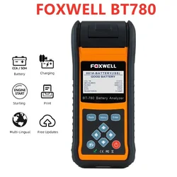 A+ FOXWELL BT780 12V Battery Tester 0-1000A Car AGM GEL EBP Batteries Analyzer Built-in Printer car accessories battery monitor