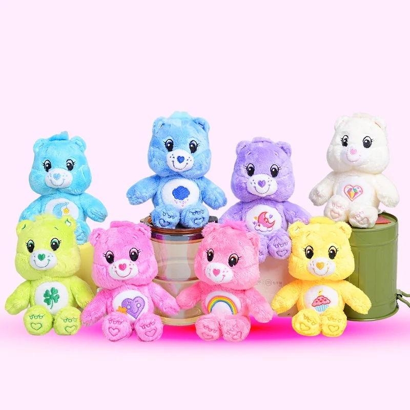 17 cm Care Bears Anhänger Plüsch Anime Kawaii Plüschtier Schlüsselanhänger Tasche Dekoration Puppe Mädchen Jungen Rucksack Plüsch Schlüsselanhänger