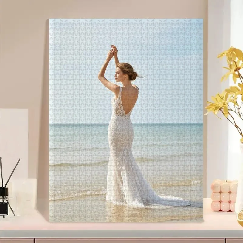 35/300/500/1000pcs Personalized Custom Photo Puzzle Family Photos For Housewarming Bedroom/Living Room For Children's Day