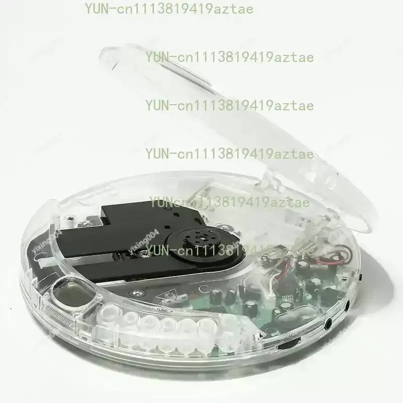 Portable Transparent CD Player Stereo Walkman with Earphones USB Charging Cable