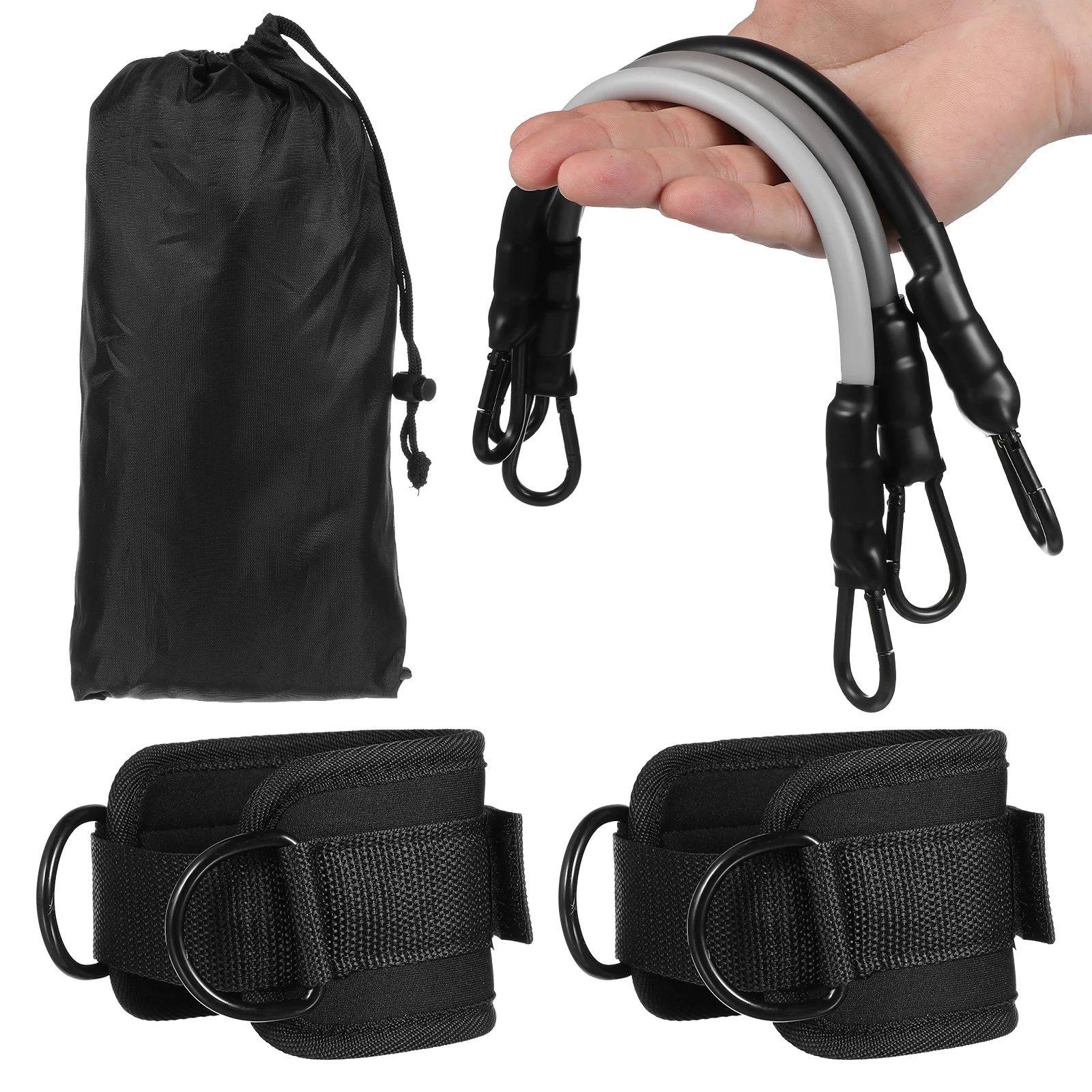 

Ankle Resistance Bands with Cuffs Tpe Material Leg Workout Equipment for Booty Glute Hamstring Exercises Resistance Ankle Straps