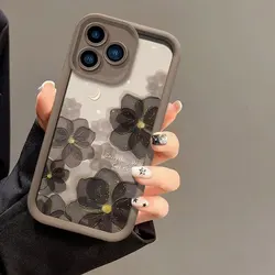 Flowers Moon Phone Case For OPPO Realme 12 11 5 7I 8I GT 3 6 NEO 5 Master Pro Plus Silicone Soft Shockproof Bumper Back Cover
