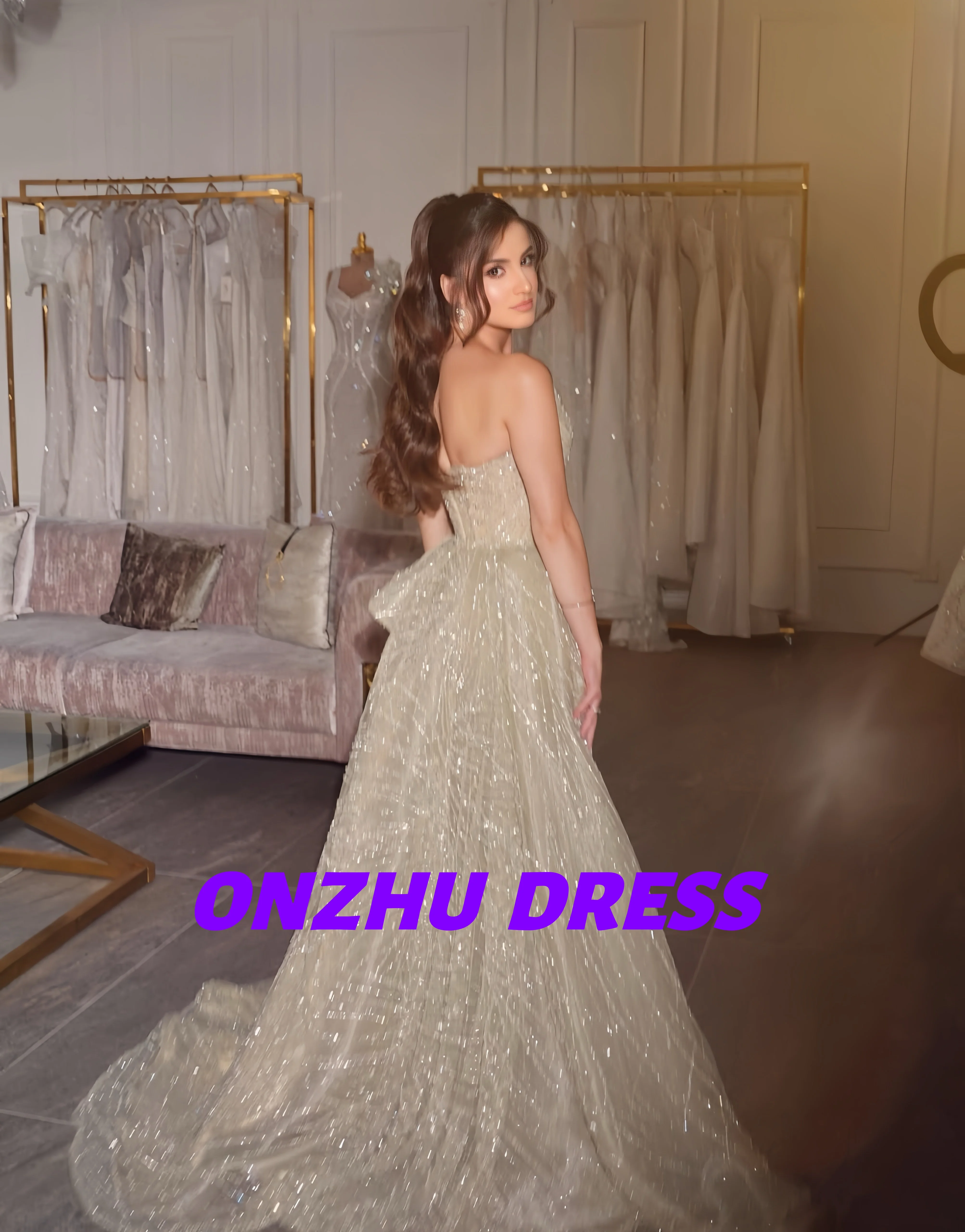 فساتين سهرة مخصصة بياقة حلوة بدون أكمام حورية البحر قابلة للانفصال فساتين سهرة فاخرة رداء de soiree vestidos de gala vestidos de g