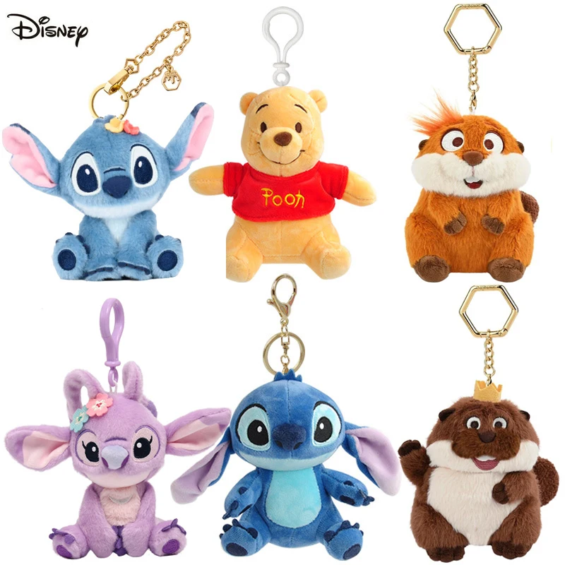 Juguetes de Peluche Originales de Disney Pixar: Hoppers, Mabel, George, Winnie the Pooh, Stitch, Anime, Frozen, Elsa, Kawaii, Tazas de Dibujos Animados, Regalo para Niños