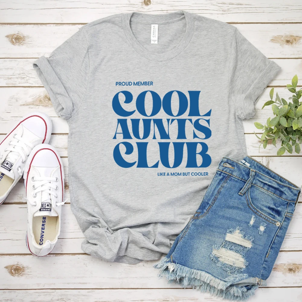 Cool Aunts Club Graphic T Shirts Cool Aunt Shirts Cool Aunts Club Promoted To Aunt Shirts Future Aunt Gifts Women Clothing