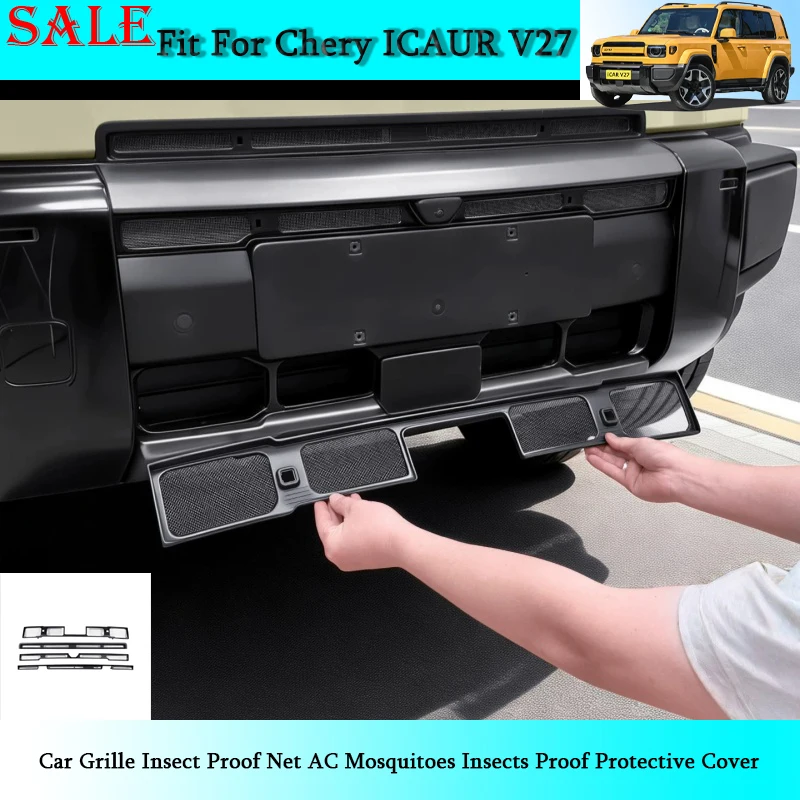 

Fit for Chery ICAR V27 Car Grille Insect Proof Net AC Mosquitoes Insects Proof Protective Cover Auto Exterior Modification Parts