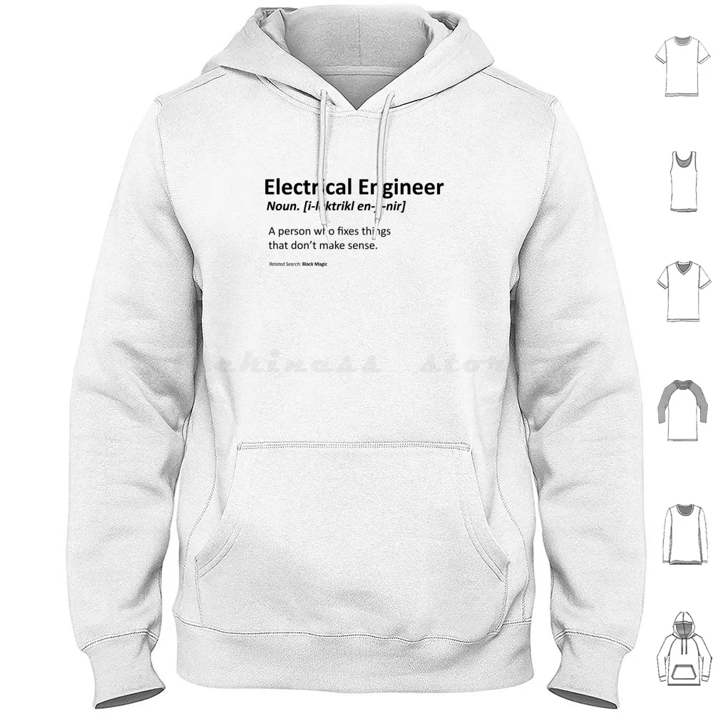 Electrical Engineer Hoodie Cotton Long Sleeve Engineer Electrical Engineering Science Electrical Engineering