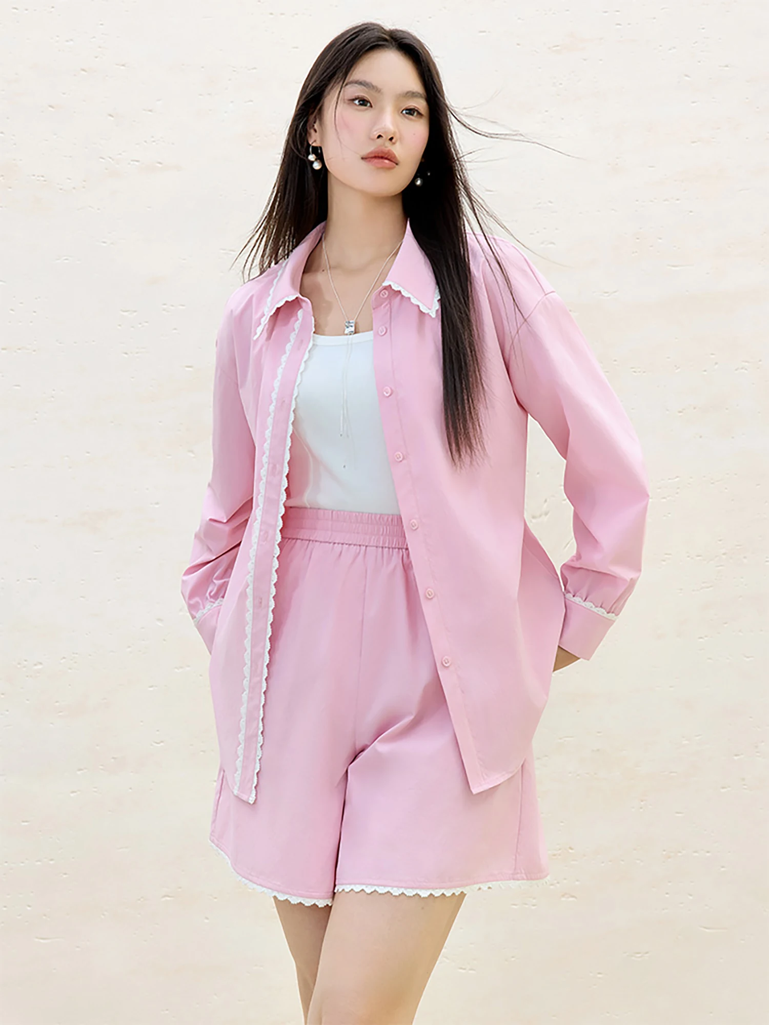 

DUSHU Plus Size Pear Shape Relaxed Shirt & Shorts Set 2025 Summer Casual Loose 2-Piece Loungewear Outfit Y2K Streetwear