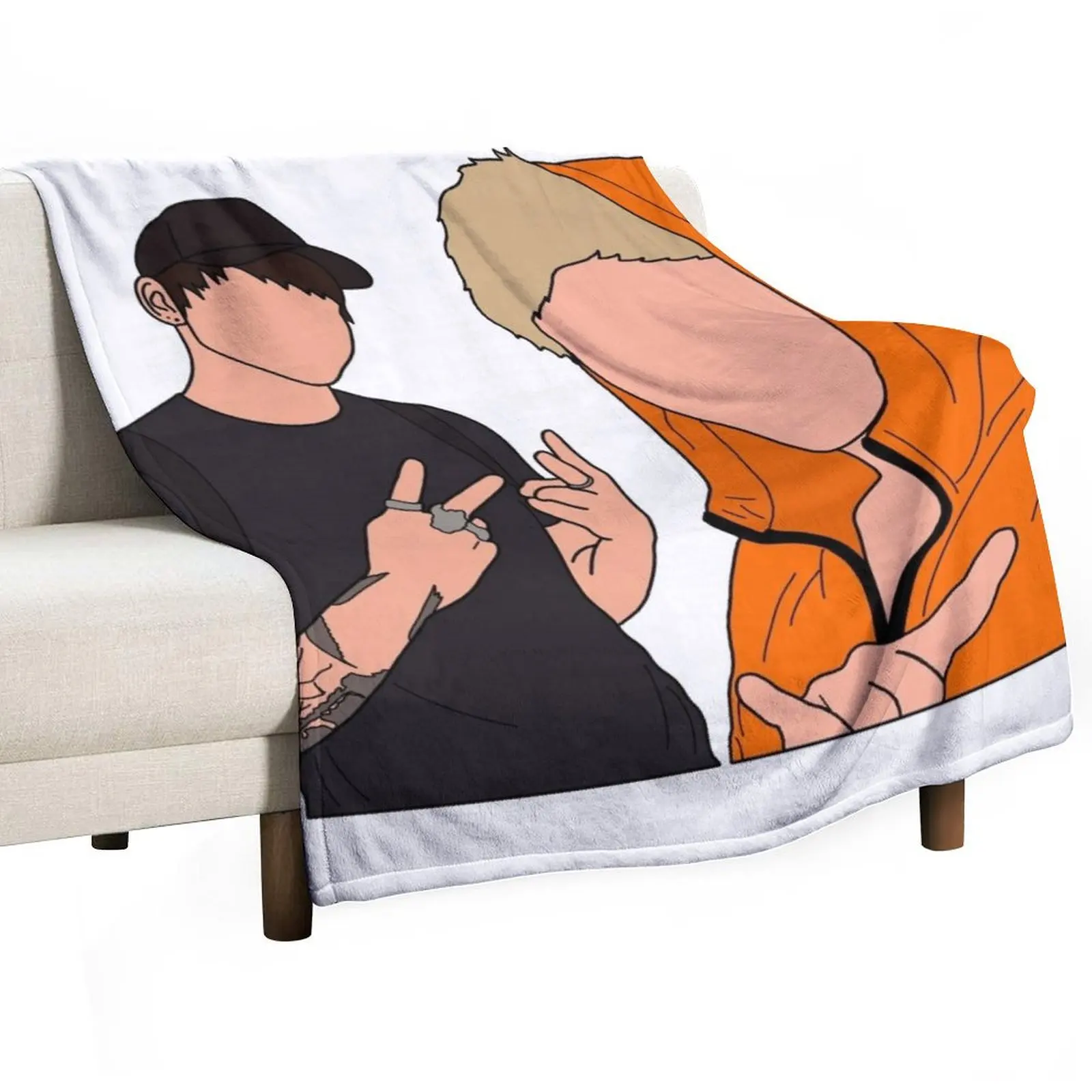 

Sam & Colby 2 Throw Blanket All Season Soft Lightweight Blanket for Home