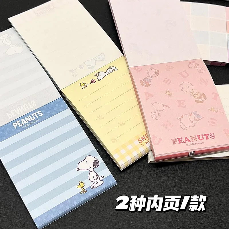 Imagem -06 - Kawaii Snoopy Memo Pad Sticky Note Notebook Bonito Etiqueta de Papelaria Notepad Post Escritório Material Escolar Pcs por Lote