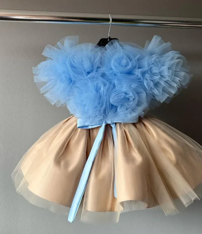 Cute Flower Girl Dresses for Wedding Long Little Pageant Gowns Girls Tulle First Communion Gowns