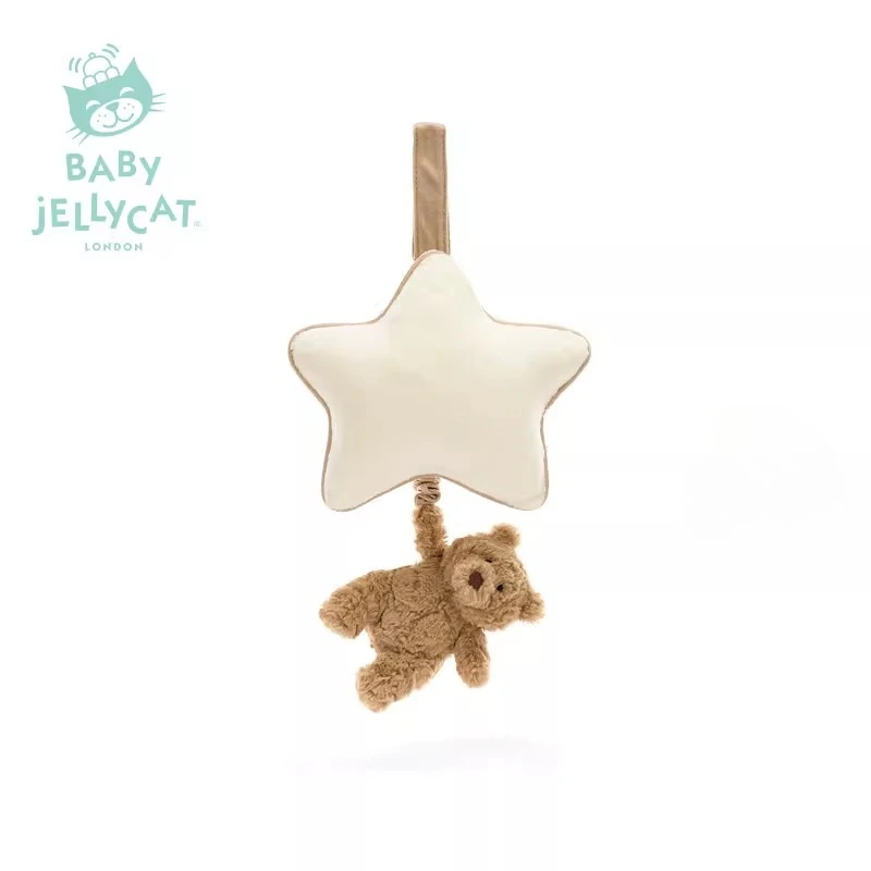 

Музыкальный мобиль на кроватку Jellycat Bartholomew Bear с музыкальной шкатулкой, подвесная игрушка-успокоитель для новорожденных, подарок для малышей, колокольчик на кроватку