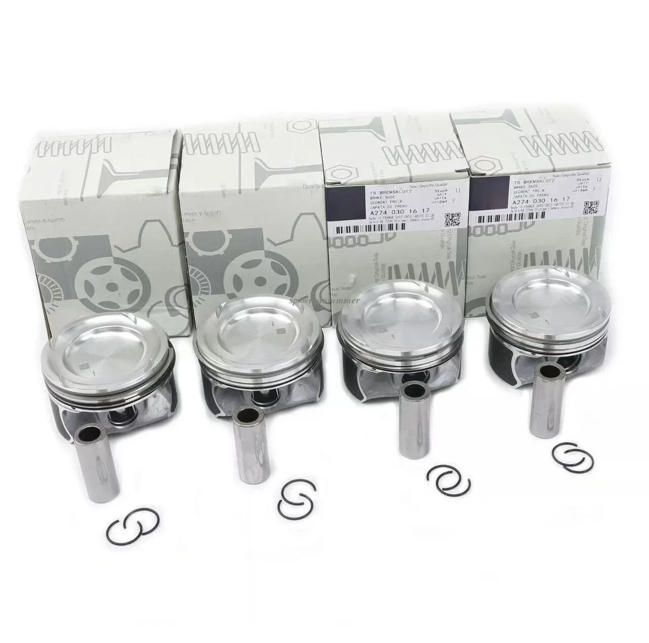 Engine Pistons Set Φ83mm for Mercedes-Benz C200 C300 E200 E250 E300 GLC300 2.0L 2740300900 A2740300900